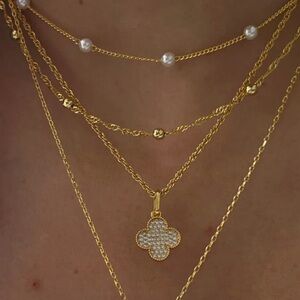 evry jewels clover necklace
